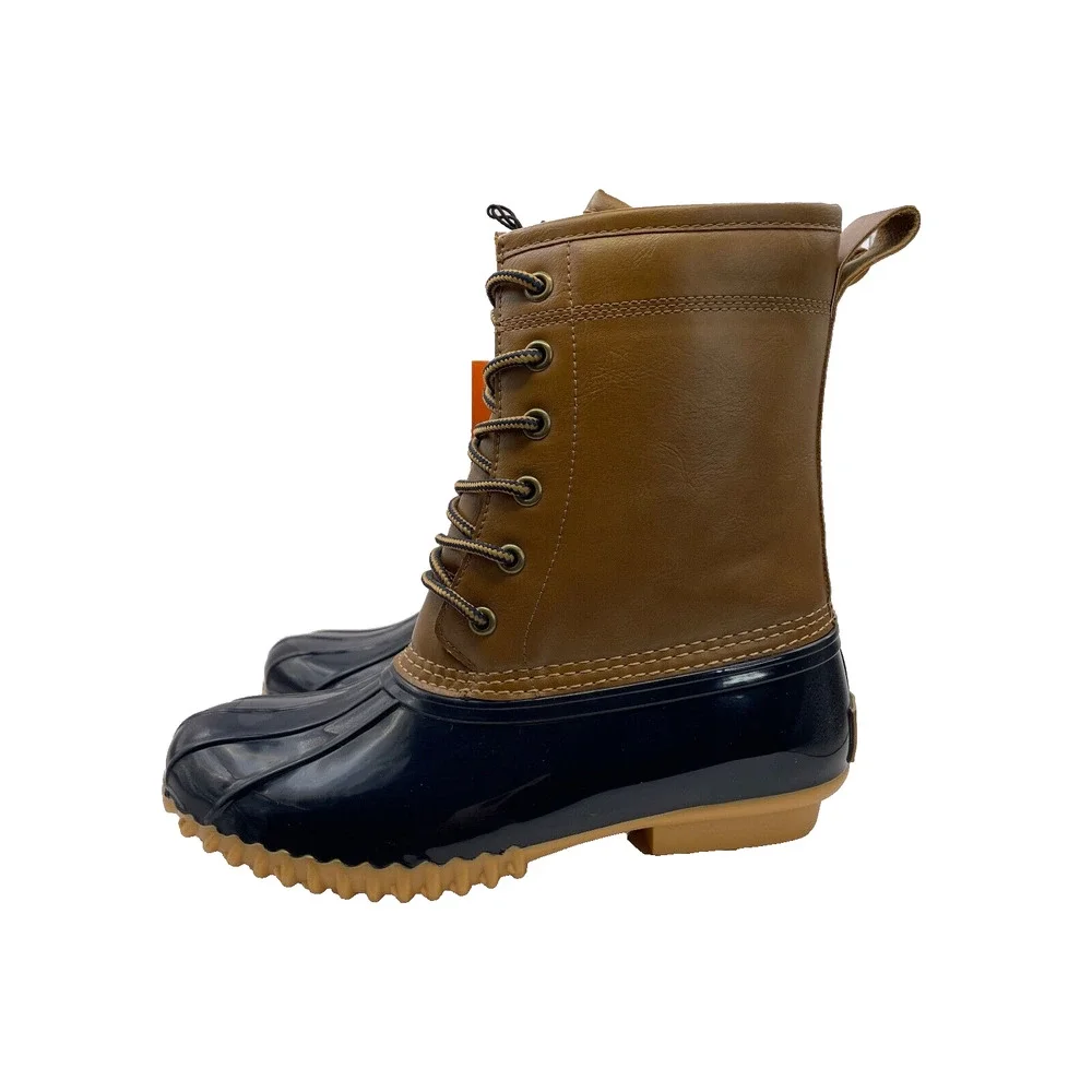 Original Sporto Duck Boot Flannel Lined Mid-Calf Rain/Snow Boot Sz 6.5M NEW